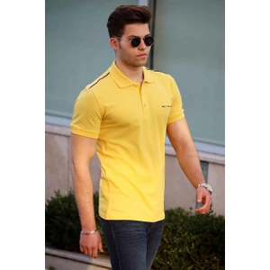 Sarı Erkek Polo Yaka Tişört 4558