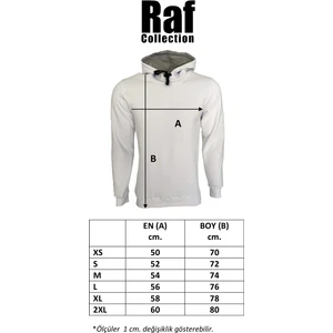 Raf Coll Unisex Lacivert Kapüşonlu Sweatshirt