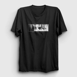 Unisex Siyah Levi Eyes Anime Attack On Titan T-Shirt