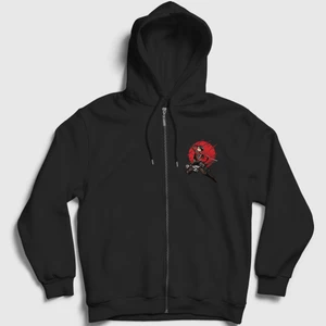 Unisex Siyah Levi Anime Attack On Titan Fermuarlı Kapüşonlu Sweatshirt