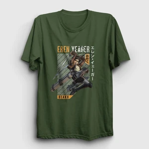 Unisex Haki Eren Fan Anime Attack On Titan T-Shirt