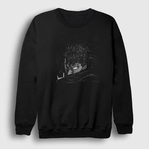 Unisex Siyah Guts V2 Anime Berserk Sweatshirt