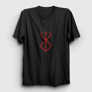 Unisex Siyah Mark Anime Berserk T-Shirt
