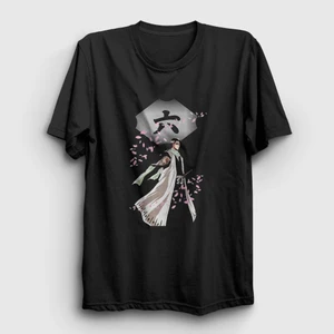 Unisex Siyah Byakuya Anime Bleach T-Shirt