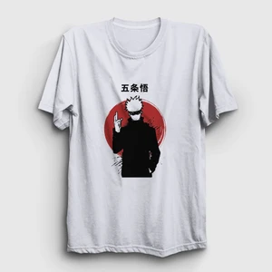 Unisex Beyaz Satoru Anime Jujutsu Kaisen T-Shirt