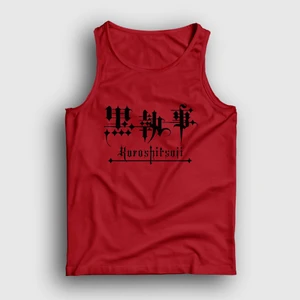Unisex Kırmızı Logo Anime Kuroshitsuji Atlet