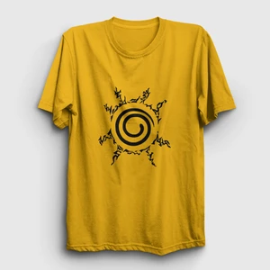 Unisex Sarı Seal Anime Naruto T-Shirt