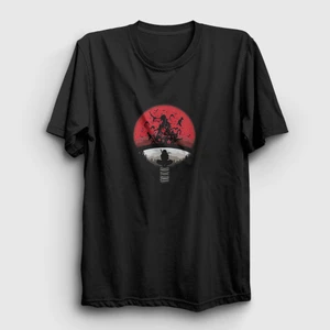 Unisex Siyah Uchiha Clan V2 Anime Naruto T-Shirt