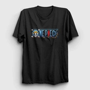 Unisex Siyah Anime One Piece T-Shirt