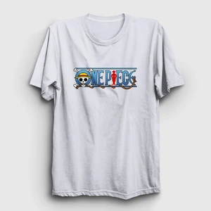 Unisex Beyaz Anime One Piece T-Shirt