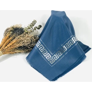 Mom Collection Varaklı Tülbent Pano Desenli-Eşarp