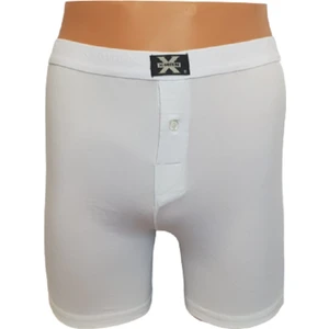 Erkek 3 Adet  Düz Renk Düğmeli Stretch Boxer