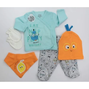 Eğlenceli Meyveler Erkek 5'li Set Mint Yeşili