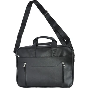 Mgv Çanta Unisex Siyah Suni Deri Laptop Çantası