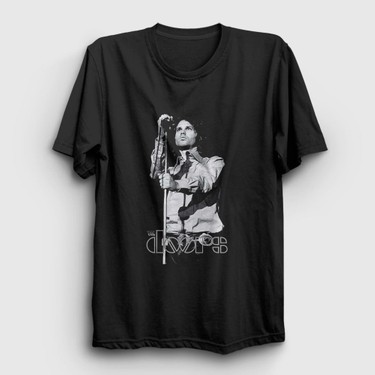 Presmono Unisex Siyah Jim Morrison The Doors T-Shirt Fiyatı