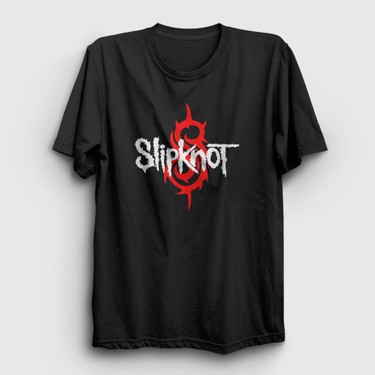 Presmono Unisex Siyah Logo Slipknot T Shirt Fiyat