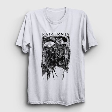 Presmono Unisex Beyaz Death Katatonia T Shirt Fiyat