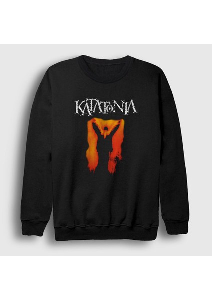 Unisex Siyah Discouraged Ones Katatonia Sweatshirt
