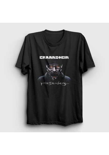 Unisex Siyah Heisenberg Rammstein T-Shirt