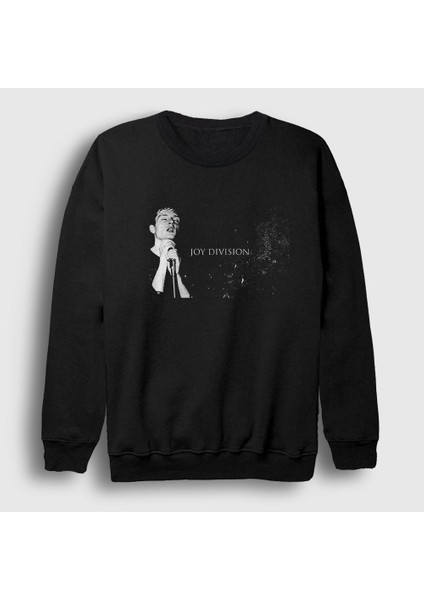 Unisex Siyah Ian Curtis Joy Division Sweatshirt
