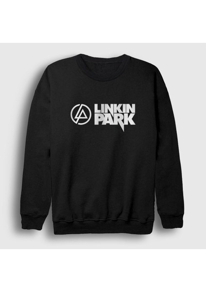 Unisex Siyah Logo V2 Linkin Park Sweatshirt