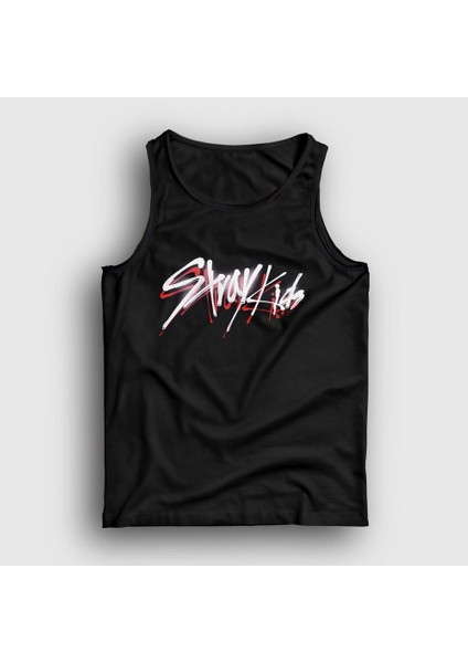 Unisex Siyah Logo V2 Stray Kids Atlet