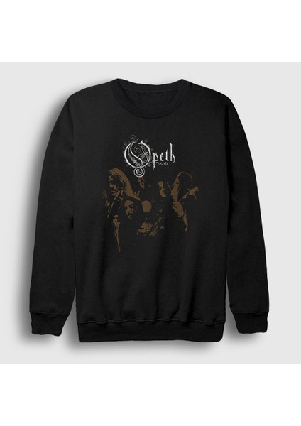 Unisex Siyah Members Opeth Sweatshirt