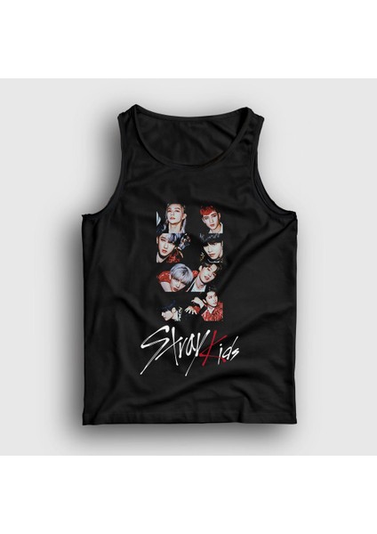 Unisex Siyah Members Stray Kids Atlet