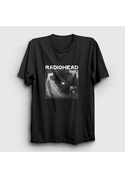 Unisex Siyah Motion Radiohead T-Shirt