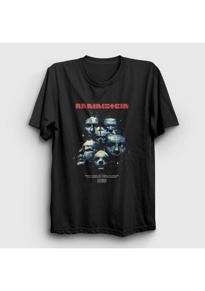 Unisex Siyah Movie Rammstein T-Shirt