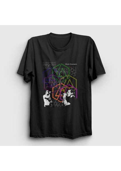 Unisex Siyah Poster Linkin Park T-Shirt