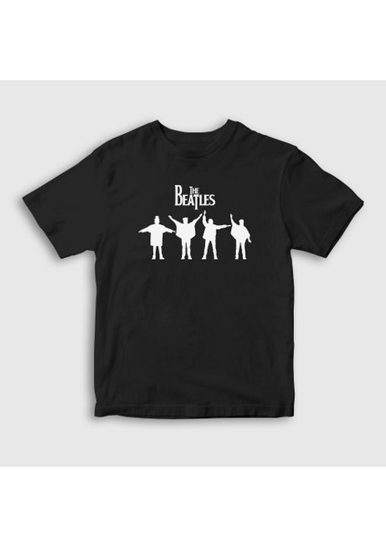 Unisex Çocuk Siyah Signals The Beatles T-Shirt