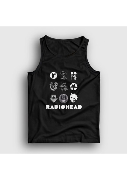Unisex Siyah Symbols Radiohead Atlet