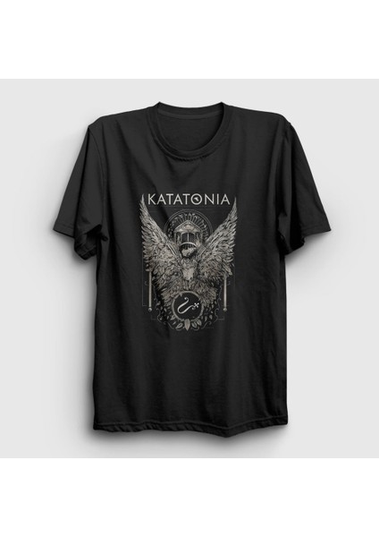 Unisex Siyah Temple Katatonia T-Shirt