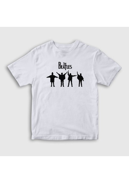 Unisex Çocuk Beyaz Signals The Beatles T-Shirt