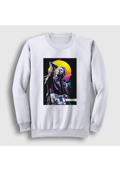 Unisex Beyaz Thom Yorke Radiohead Sweatshirt