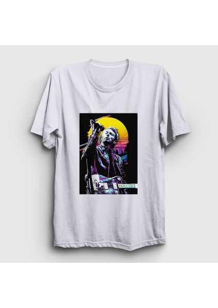 Unisex Beyaz Thom Yorke Radiohead T-Shirt