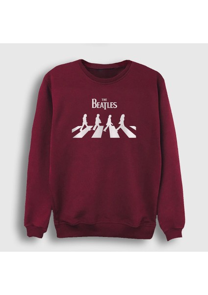 Unisex Bordo Abbey Road The Beatles Sweatshirt