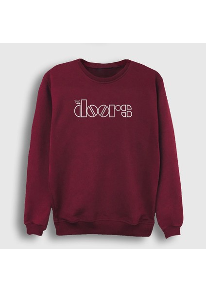 Unisex Bordo Logo The Doors Sweatshirt