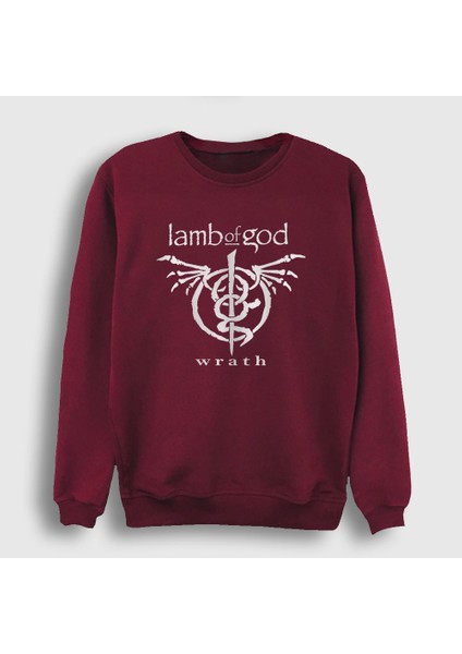 Unisex Bordo Wrath Lamb Of God Sweatshirt