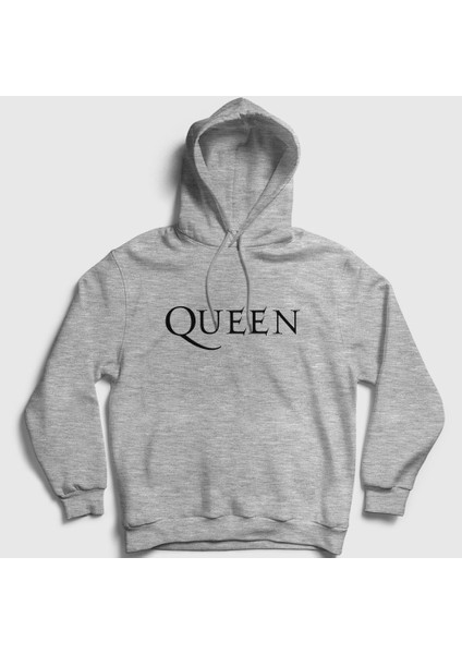 Unisex Gri Solo Queen Kapüşonlu Sweatshirt