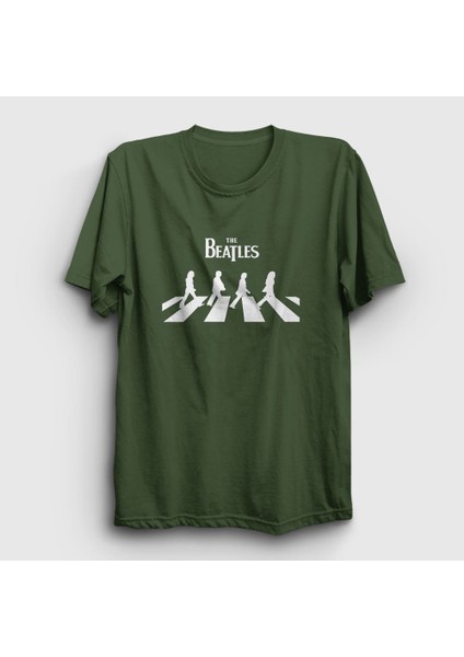 Unisex Haki Abbey Road The Beatles T-Shirt