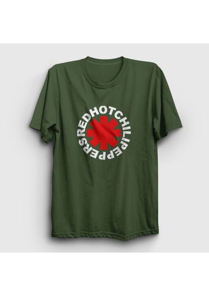 Unisex Haki Logo Red Hot Chili Peppers T-Shirt