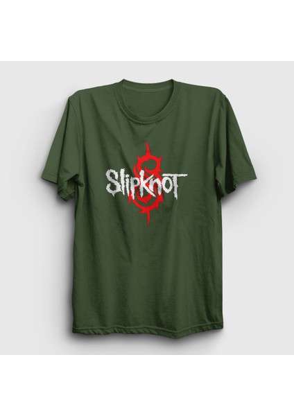 Unisex Haki Logo Slipknot T-Shirt