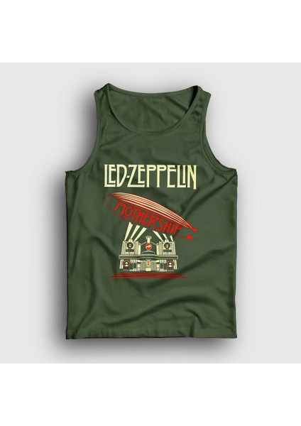 Unisex Haki Mothership Led Zeppelin Atlet