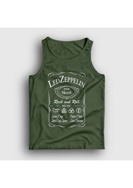 Unisex Haki Old Led Zeppelin Atlet