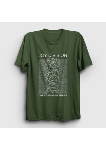 Unisex Haki Unknown Pleasures Joy Division T-Shirt