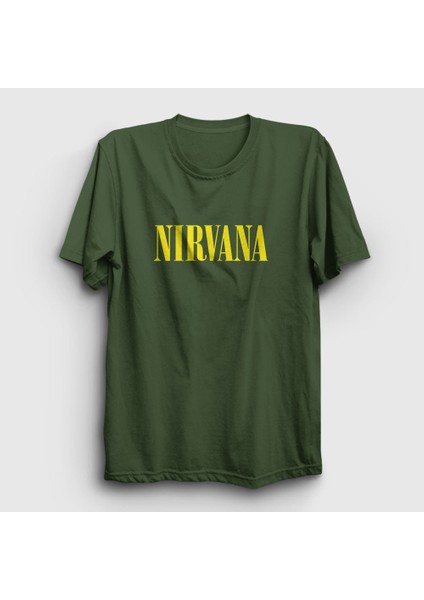 Unisex Haki Yellow Nirvana T-Shirt