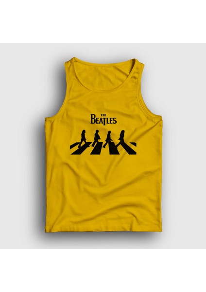 Unisex Sarı Abbey Road The Beatles Atlet