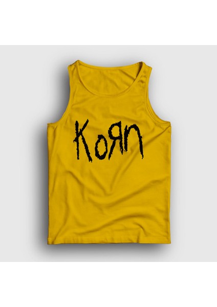 Unisex Sarı Logo Korn Atlet
